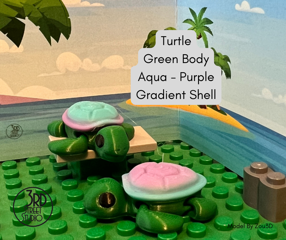 Turtle - Fidget Friend - Includes Play Scene