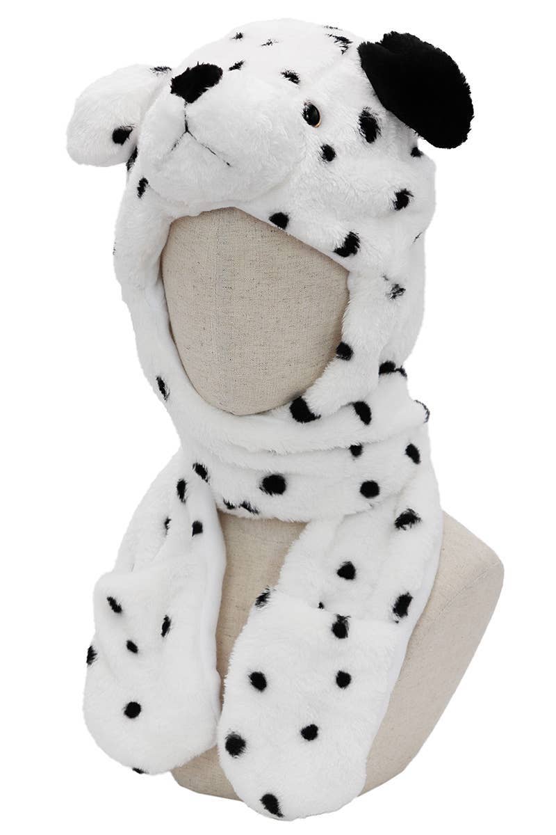 Animal Pals Fuzzy Plush Hat With Long Ear Flaps