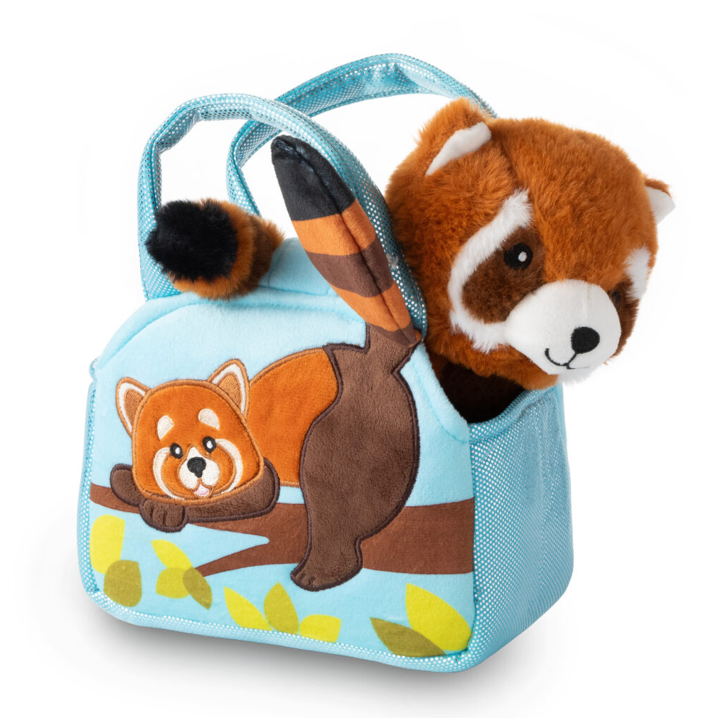 Plush Animal Set with Purse -  Red Panda