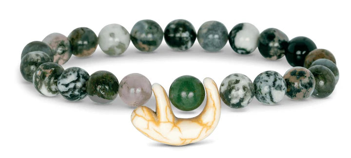 The Wander Bracelet (Sloth): Rainforest Green