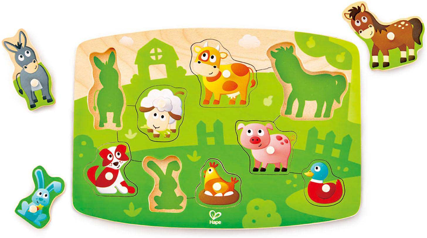 Farmyard peg puzzle