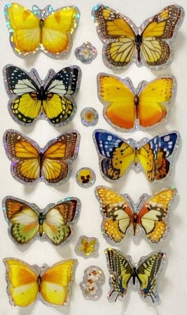3D Butterfly Stickers