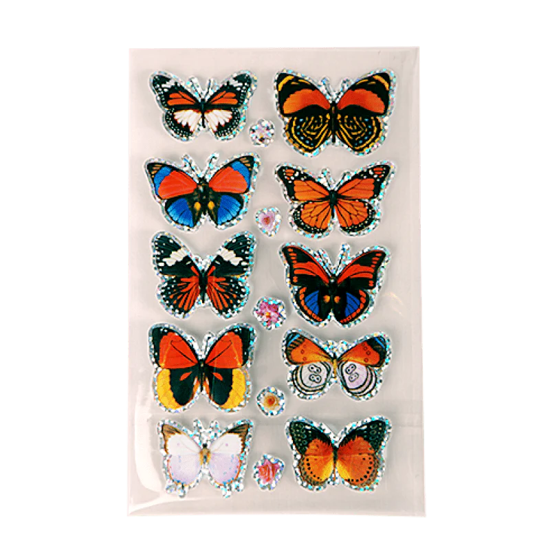 3D Butterfly Stickers