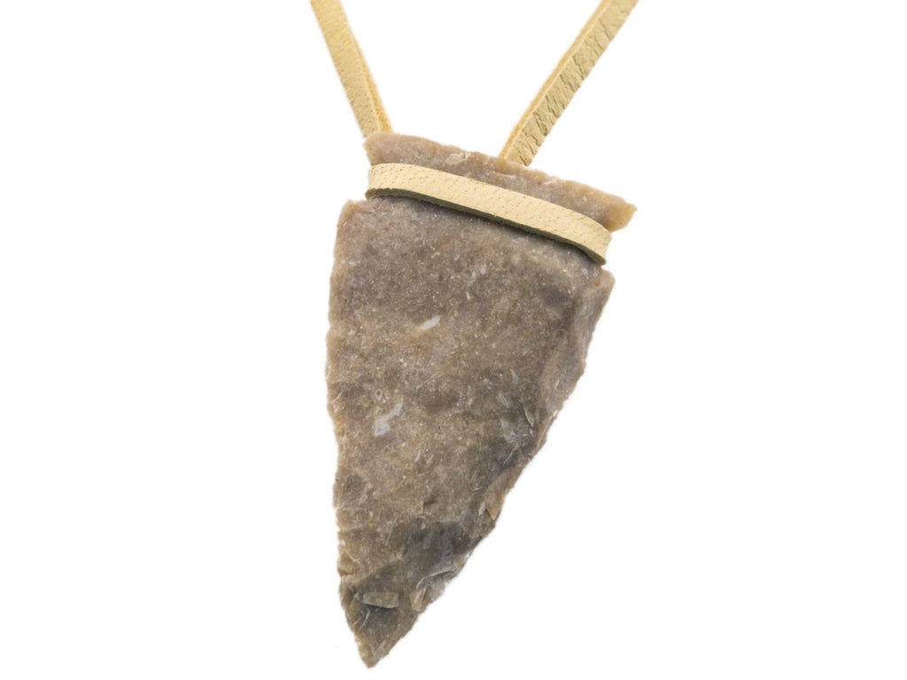 Iroquois Flint Arrowhead Necklace