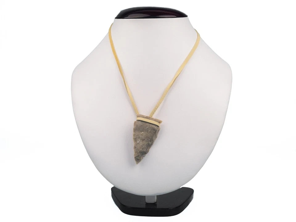 Iroquois Flint Arrowhead Necklace