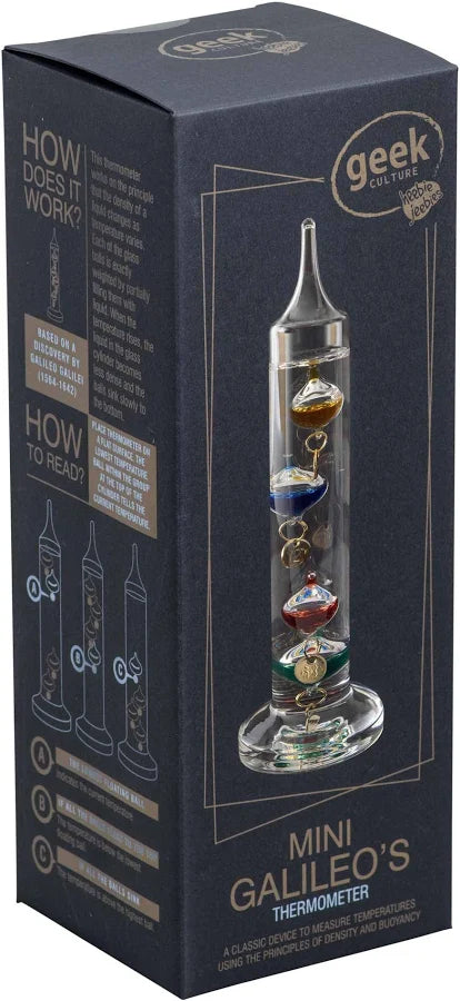 Mini Galileo Thermometer 6"