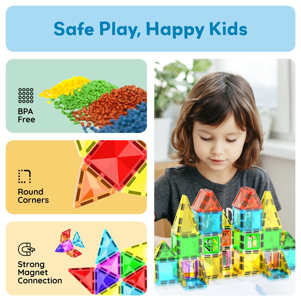 48pc Travel Size Magnetic Tiles